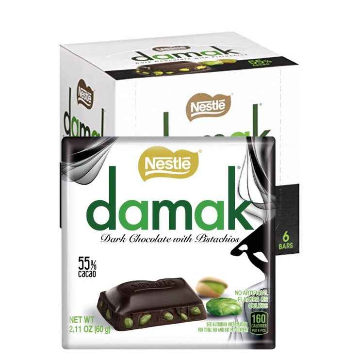 Damak Dark – Étcsokoládé egész pisztáciával, a valódi ínyenceknek