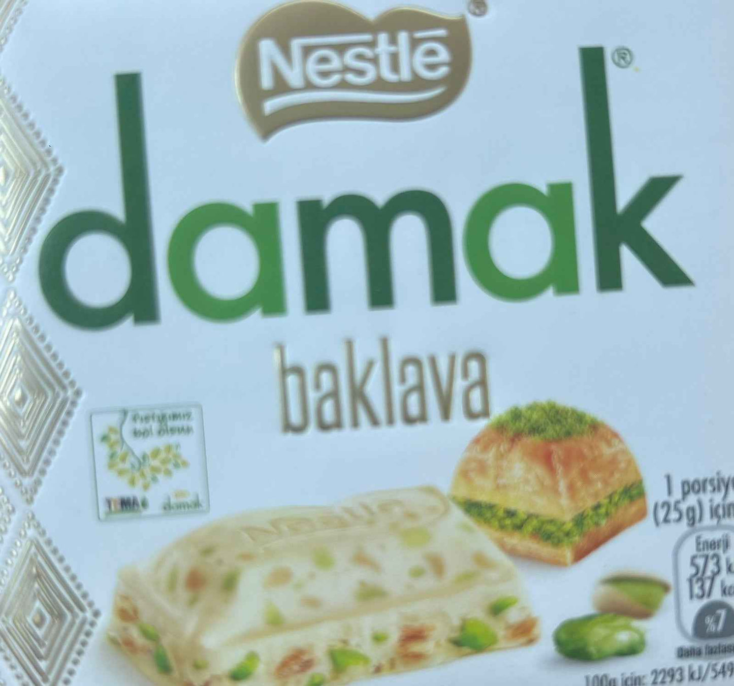 Damak Baklava – Pisztáciás csokoládé különlegesség