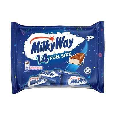 Milky Way 14 Fun Size – Kellemesen édes, mini méretű csokoládé szeletek nagy csomagban